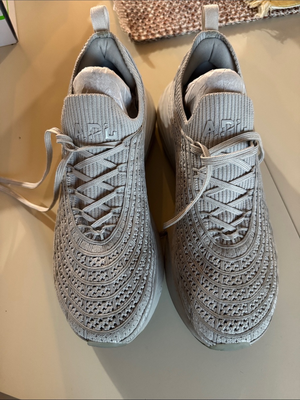 APL Women’s TechLoom ZipLine Knit Sneakers in Harbor Grey